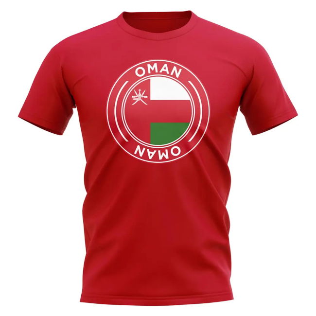 Limited-Edition Climate-Control Oman Football Badge T-Shirt (Red)
