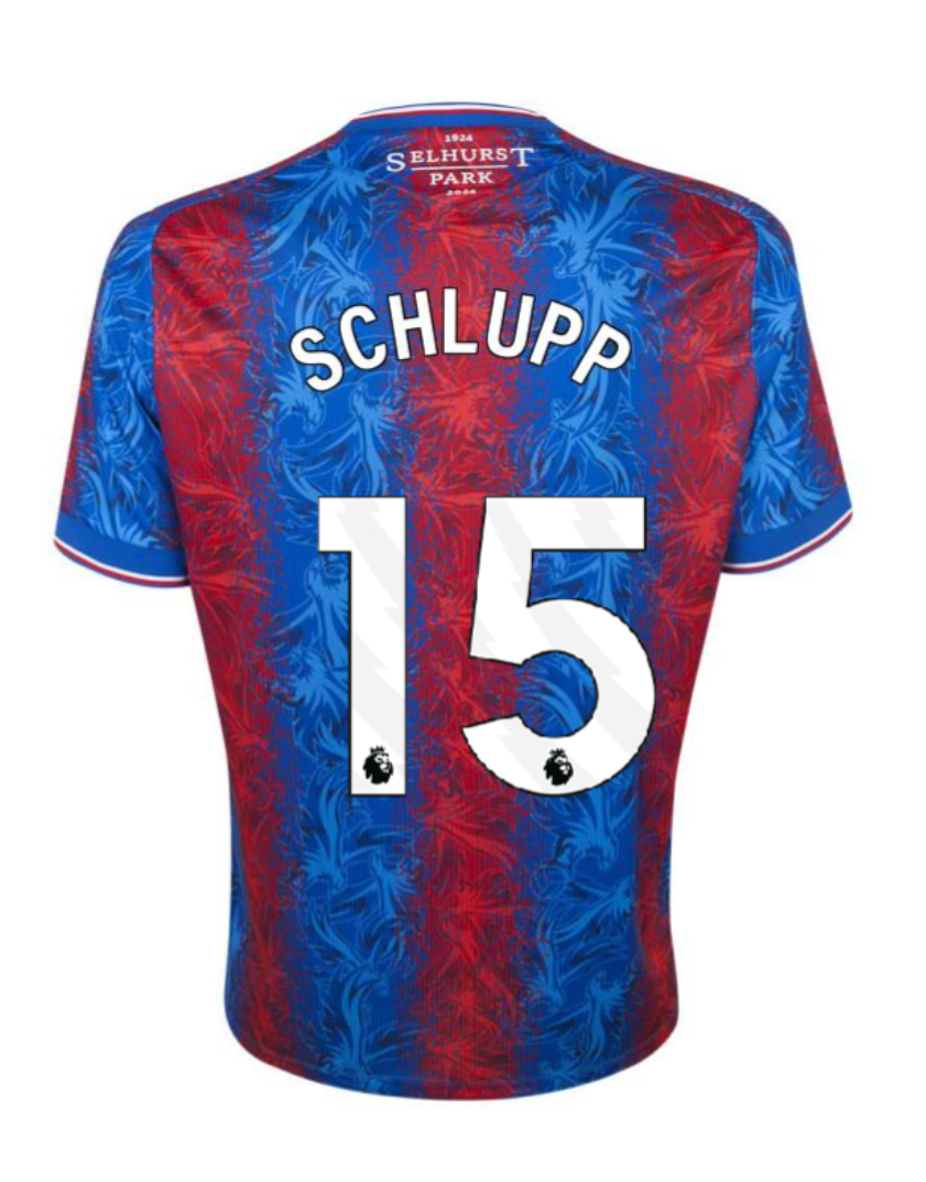 SCHLUPP's Crystal Palace 15 Jersey for the FA Cup Final 24-25 Season