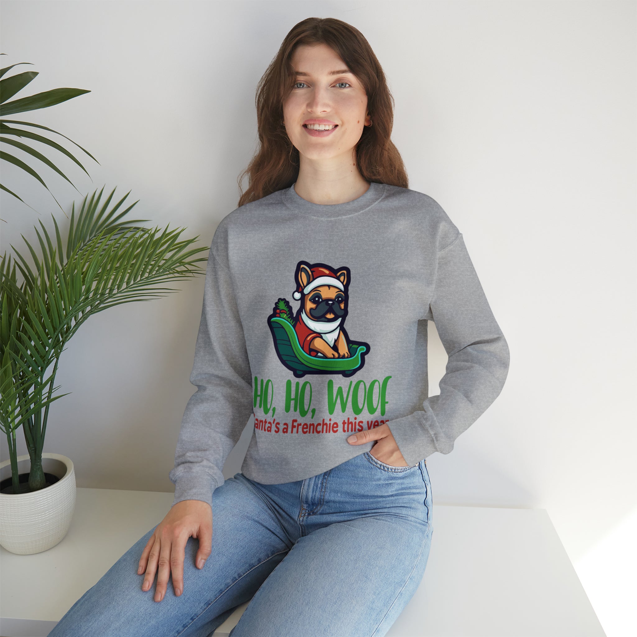 French Bulldog Holly Sweater Unisex Sweatshirt Useful Frenchie Gear