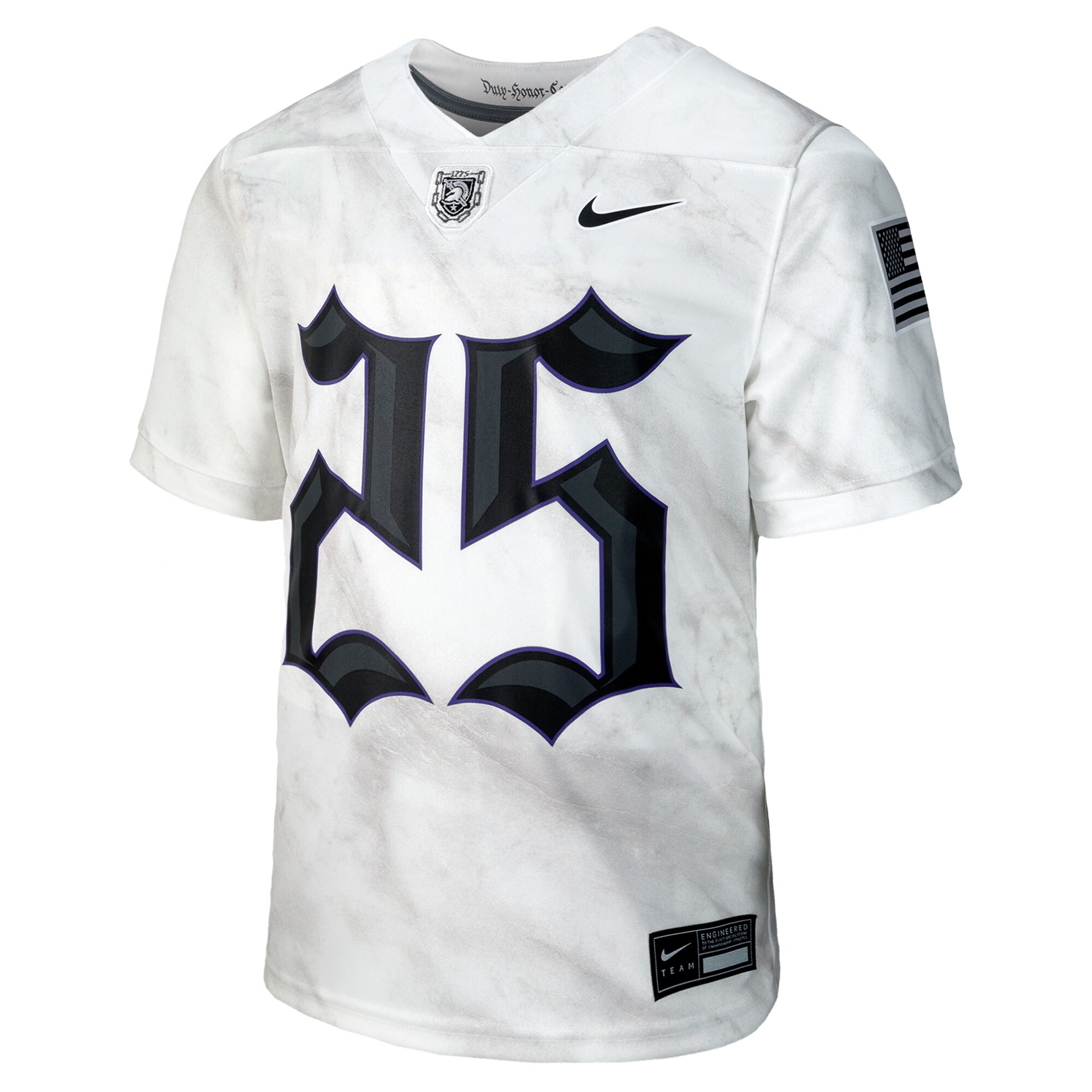 [DDG] Army Black Knights Youth Army 250 Collection Replica Game Jersey - White