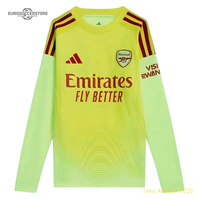 Arsenal Home Goalkeeper Kit 2025-2026 Supporter Wear Jersey