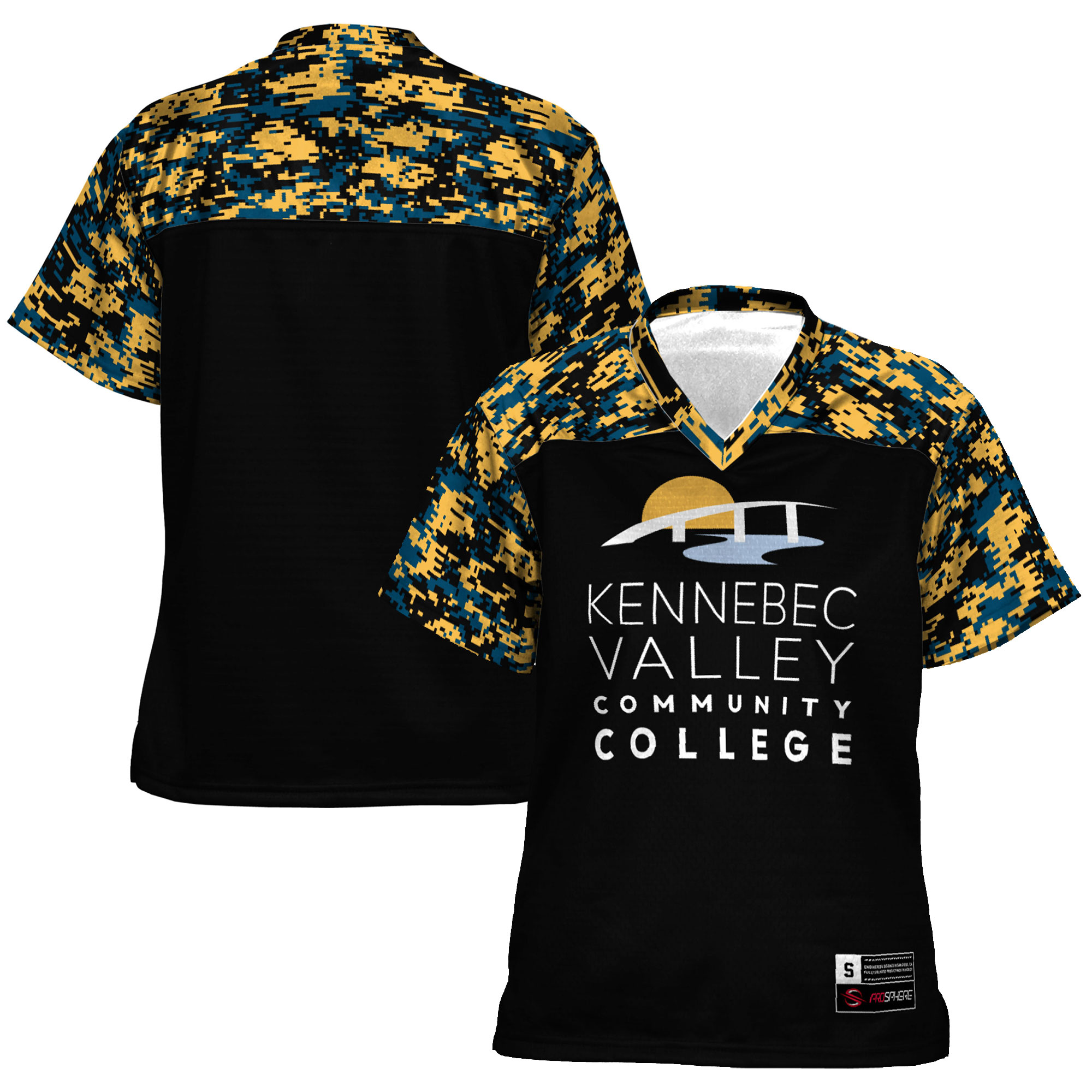 Kennebec Valley Community College GameDay Greats Women's 2026/2027 Football Jersey - Black