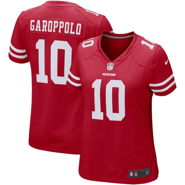 San Francisco 49ers Game NFL Jersey - Scarlet | Pro-Level Football ...