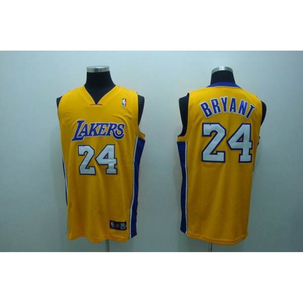 Game Day Affordable Men's LAL #24 Kobe Yellow Basketball Jersey