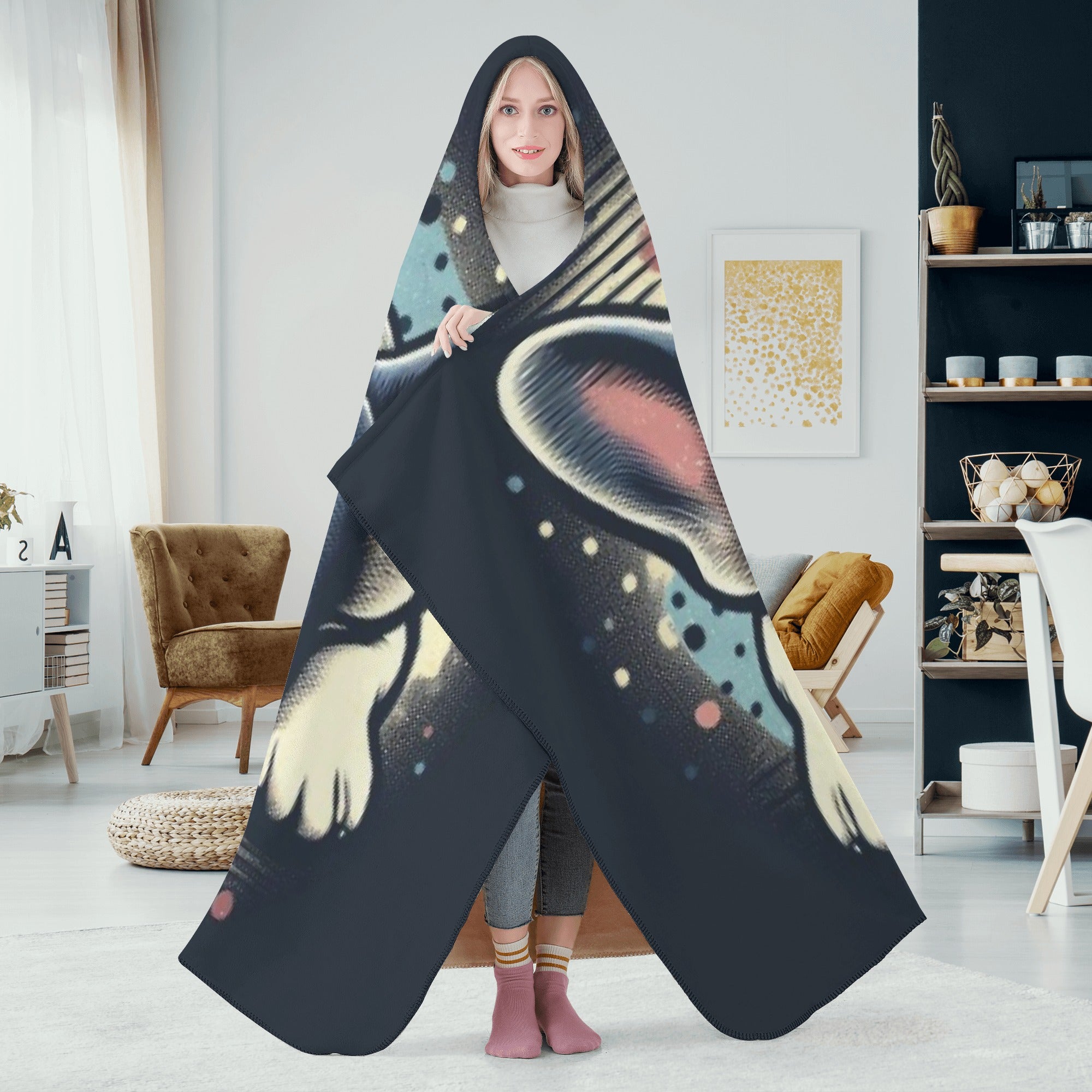Premium Stylish Saint - Hooded Blanket for Pet Enthusiasts