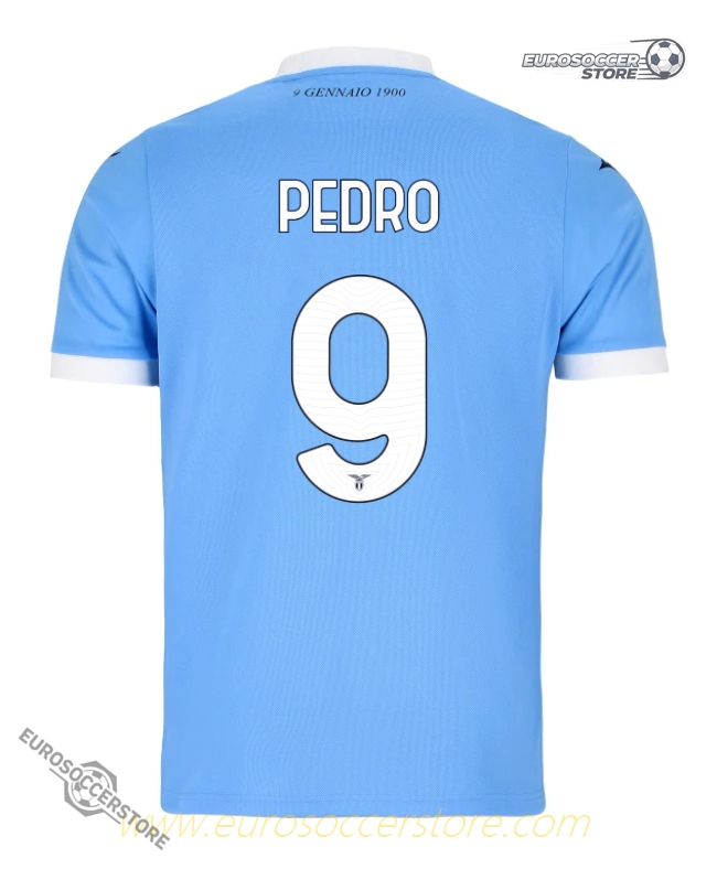 Lazio's 25-26 Home Jersey Featuring PEDRO with Number 9