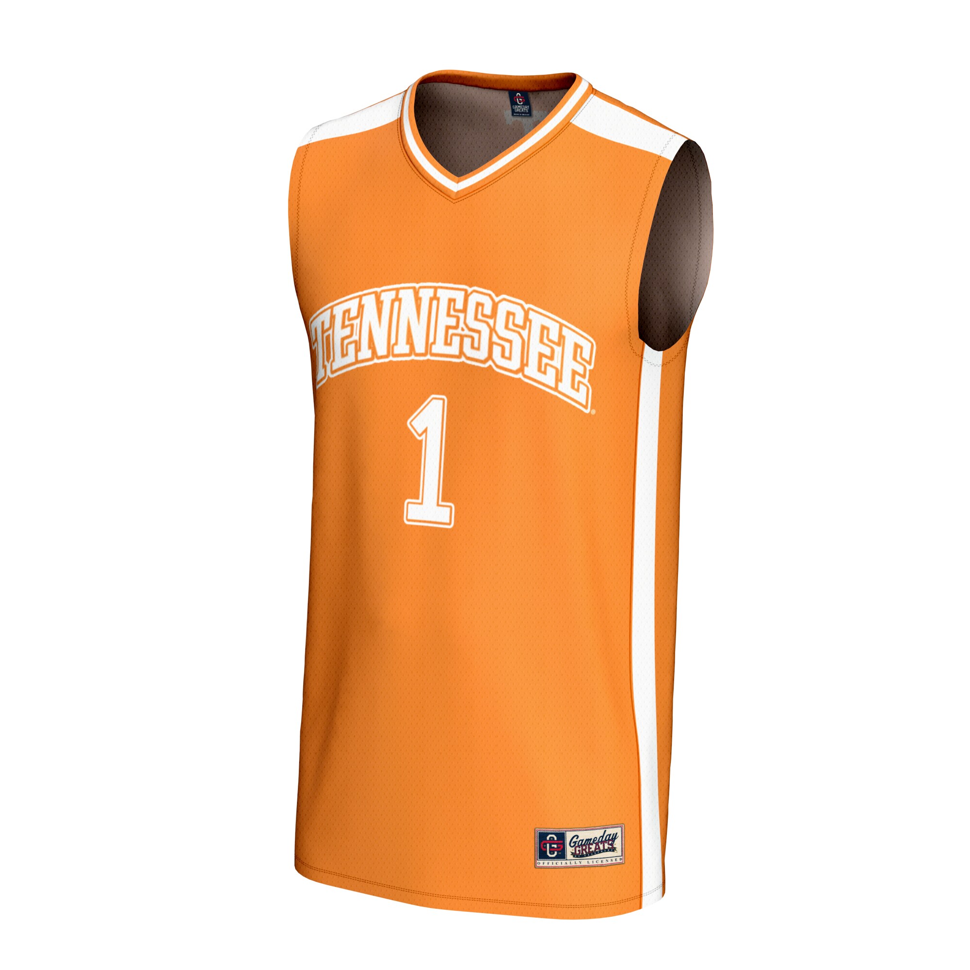 [DDG] Tennessee Volunteers GameDay Greats Unisex Lightweight Collegiate Basketball Fashion Jersey - Tennessee Orange