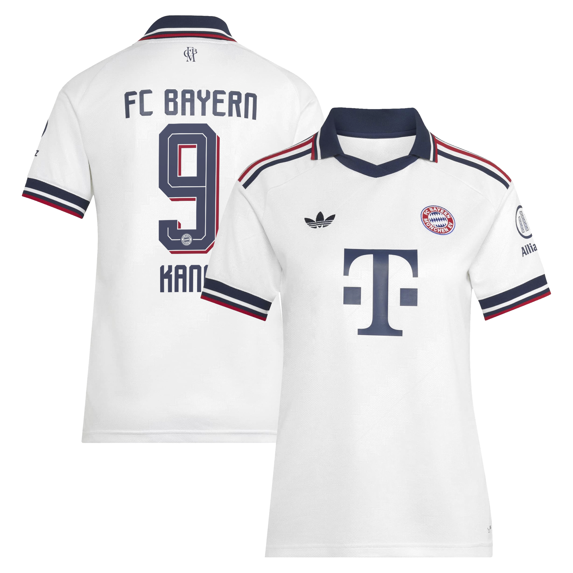 [SJH] Harry Kane #9 Bayern Munich Women's 2026/27 Away Replica Jersey - White