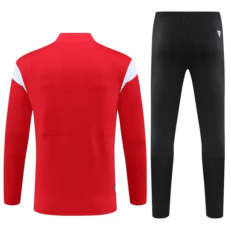 Moisture Wicking AC Milan 2324 Red Half Zipper Tracksuit