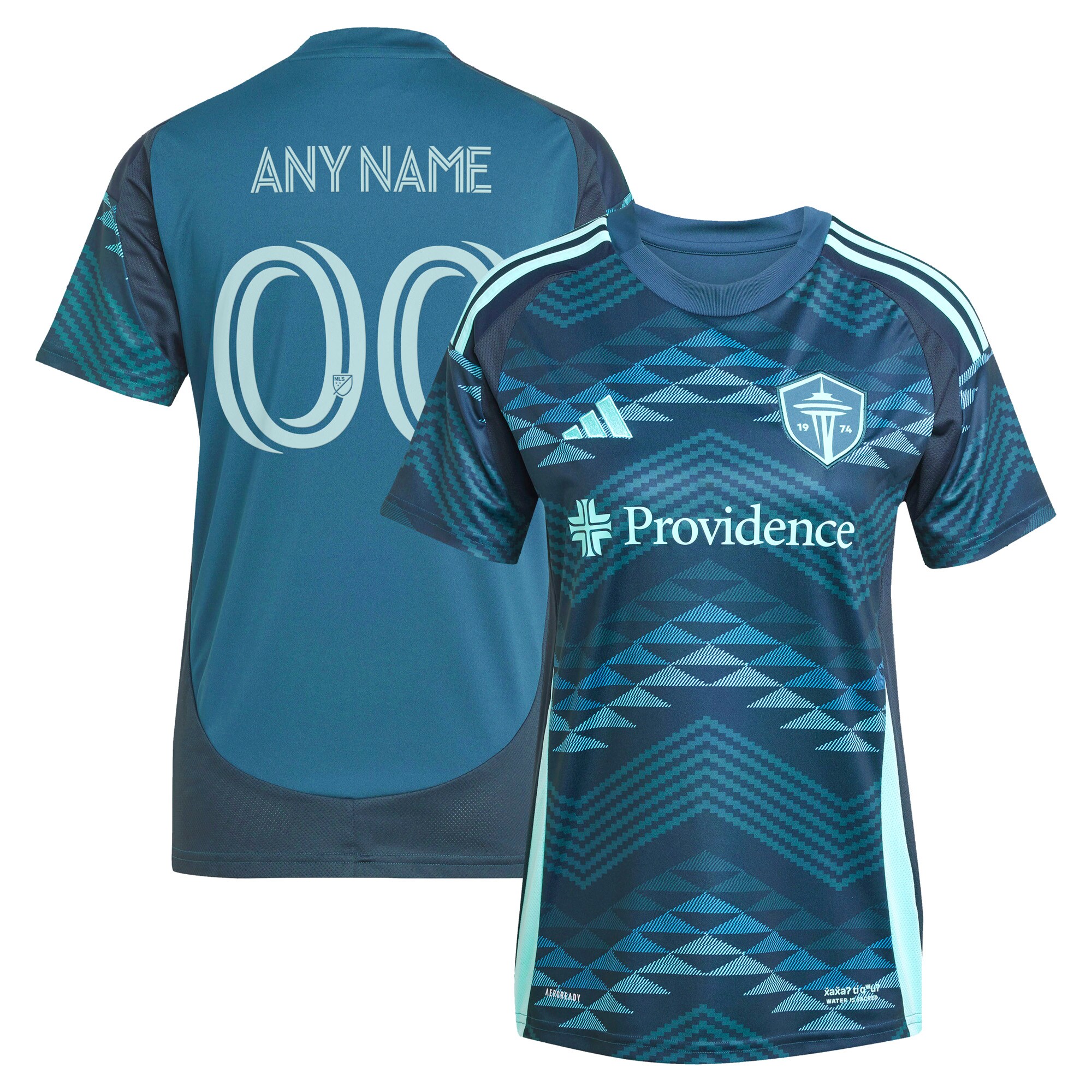 [SJH] Seattle Sounders FC Women's 2025 The Salish Sea Kit Replica Custom Jersey - Blue