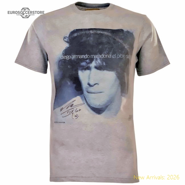 Top-grade Pennarello Lpfc - Maradona T-shirt - Grey - Premium Collection