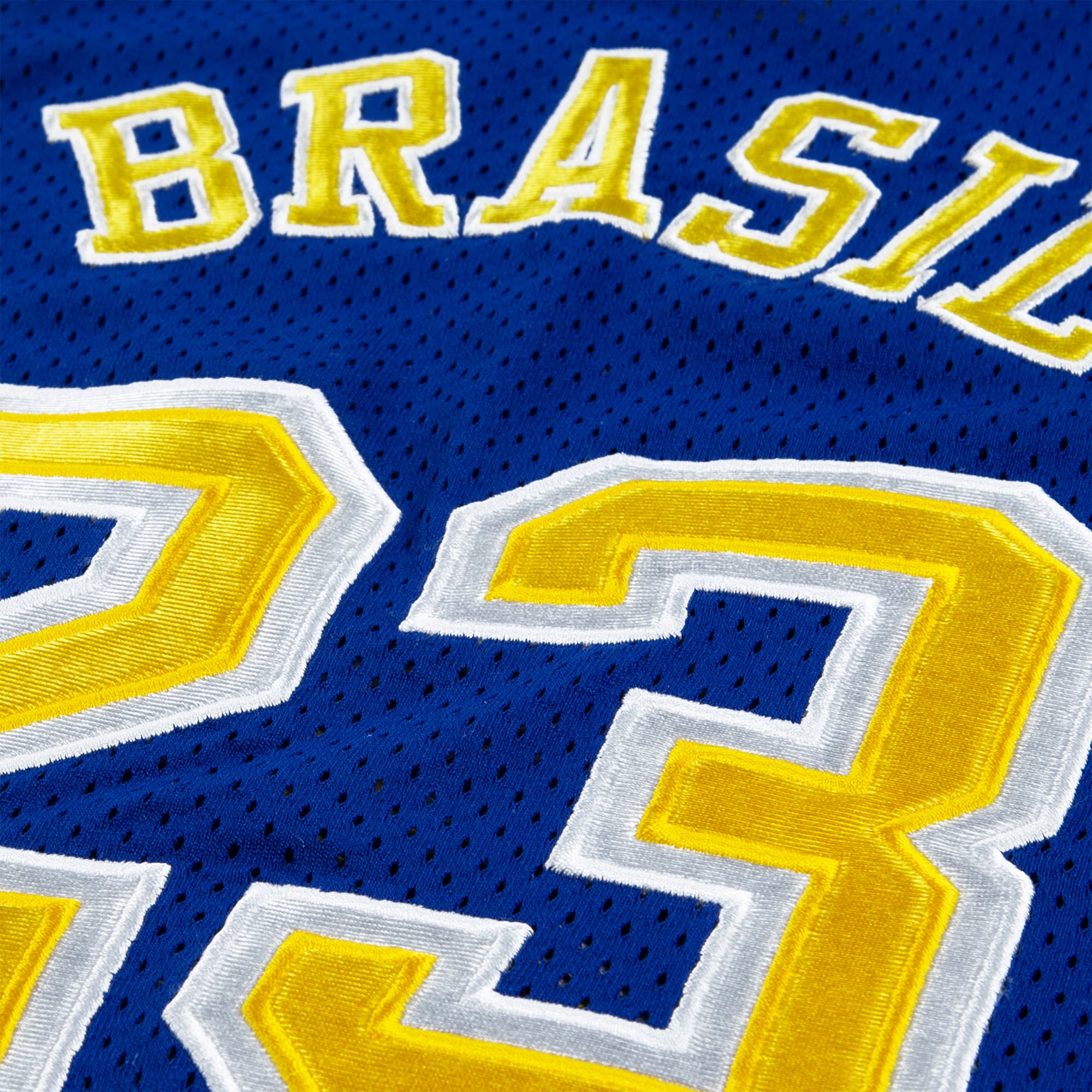 [SJH] Brazil National Team Youth Mesh Basketball Fashion Jersey - Royal