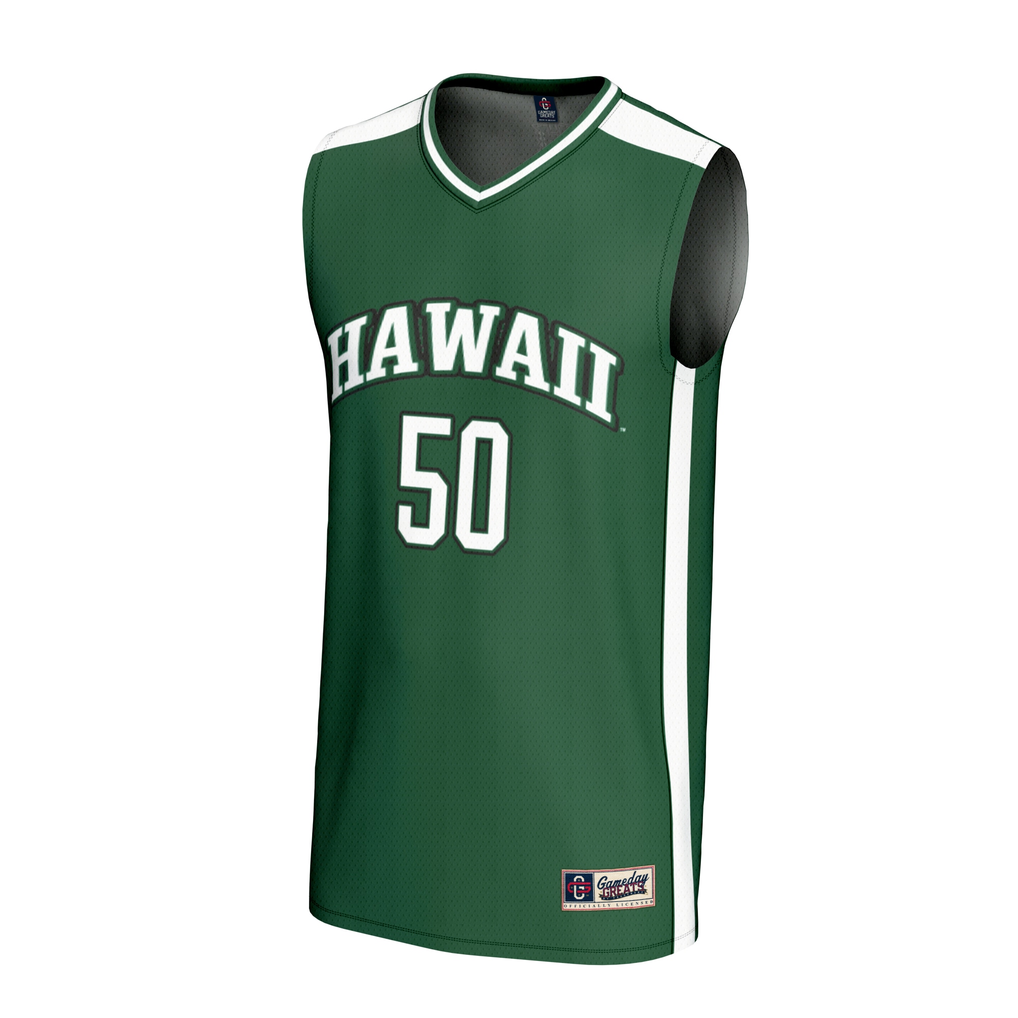 [DDG] Hawaii Rainbow Warriors GameDay Greats Youth Lightweight Collegiate Basketball Fashion Jersey - Green