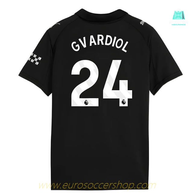2025-2026 Man City Away Shirt (Kids) (Gvardiol 24)
