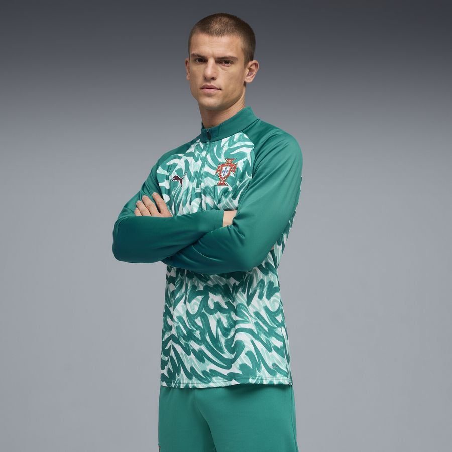 [EFKS] Portugal Zip Lagoon/Ruby Shimmer Training Green Uniform 1/4