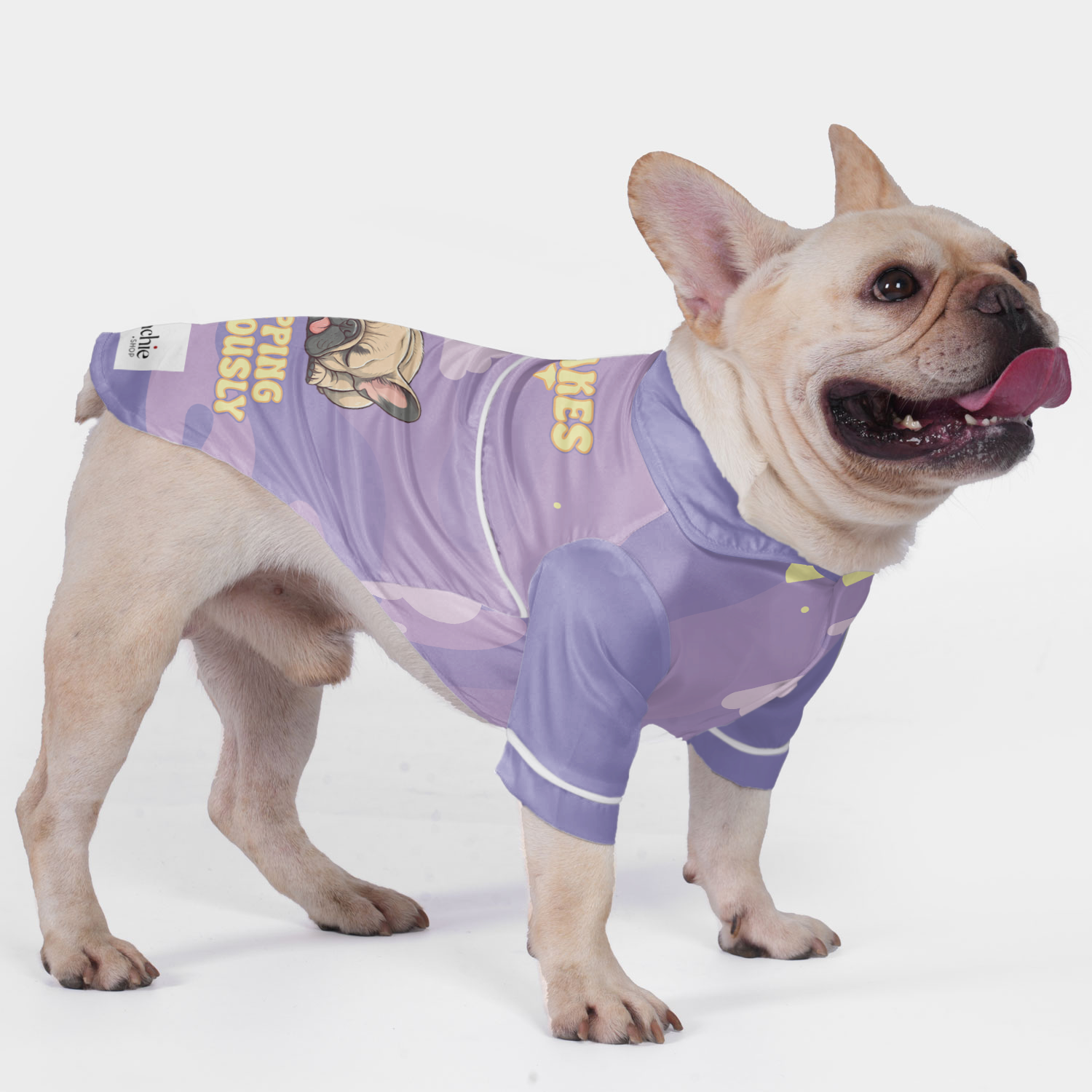Pet-Lover Custom French Bulldog Pajamas With Your Frenchie's Name for...