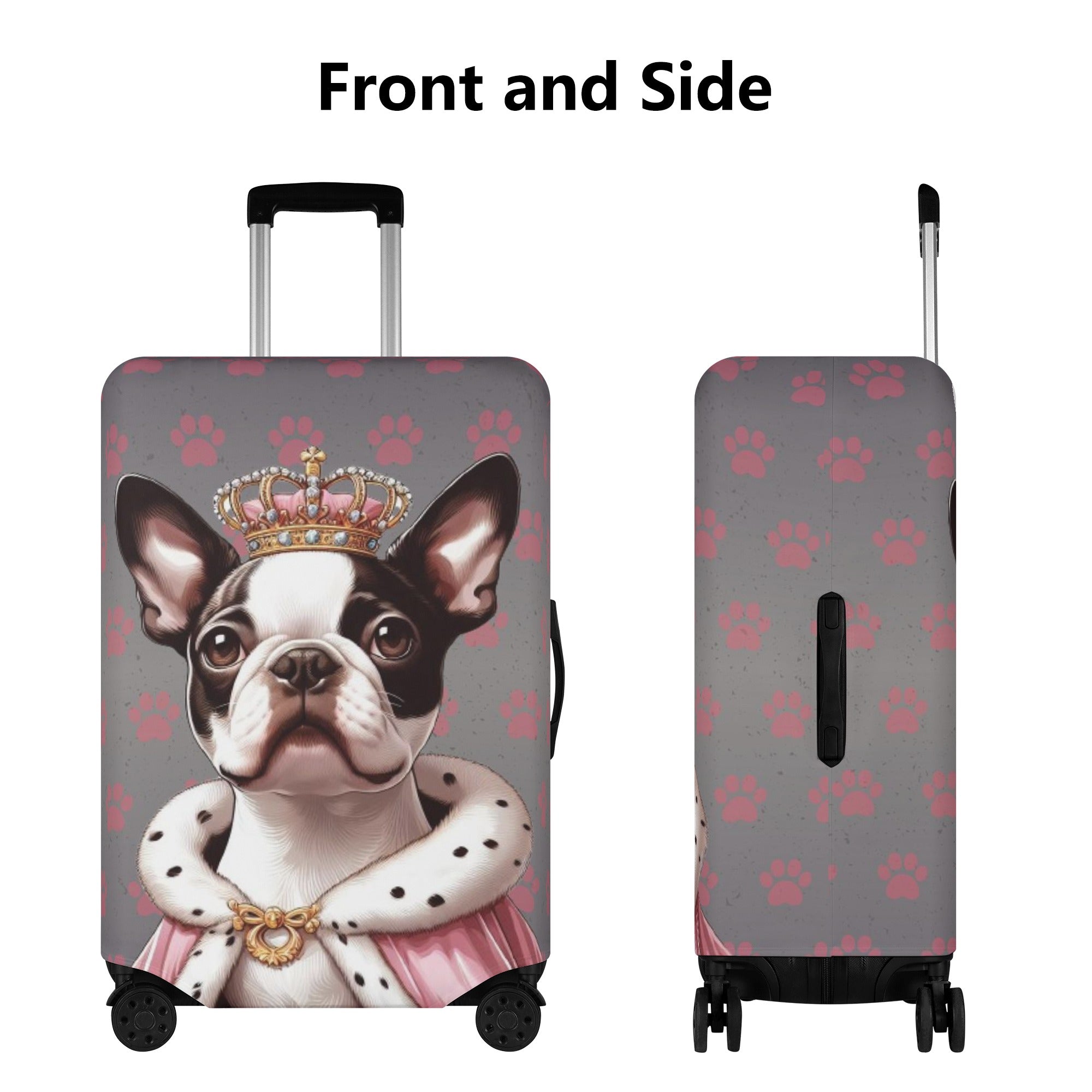 French Bulldog Blu Luggage Cover For Boston Terrier Lovers Durable Dog Item