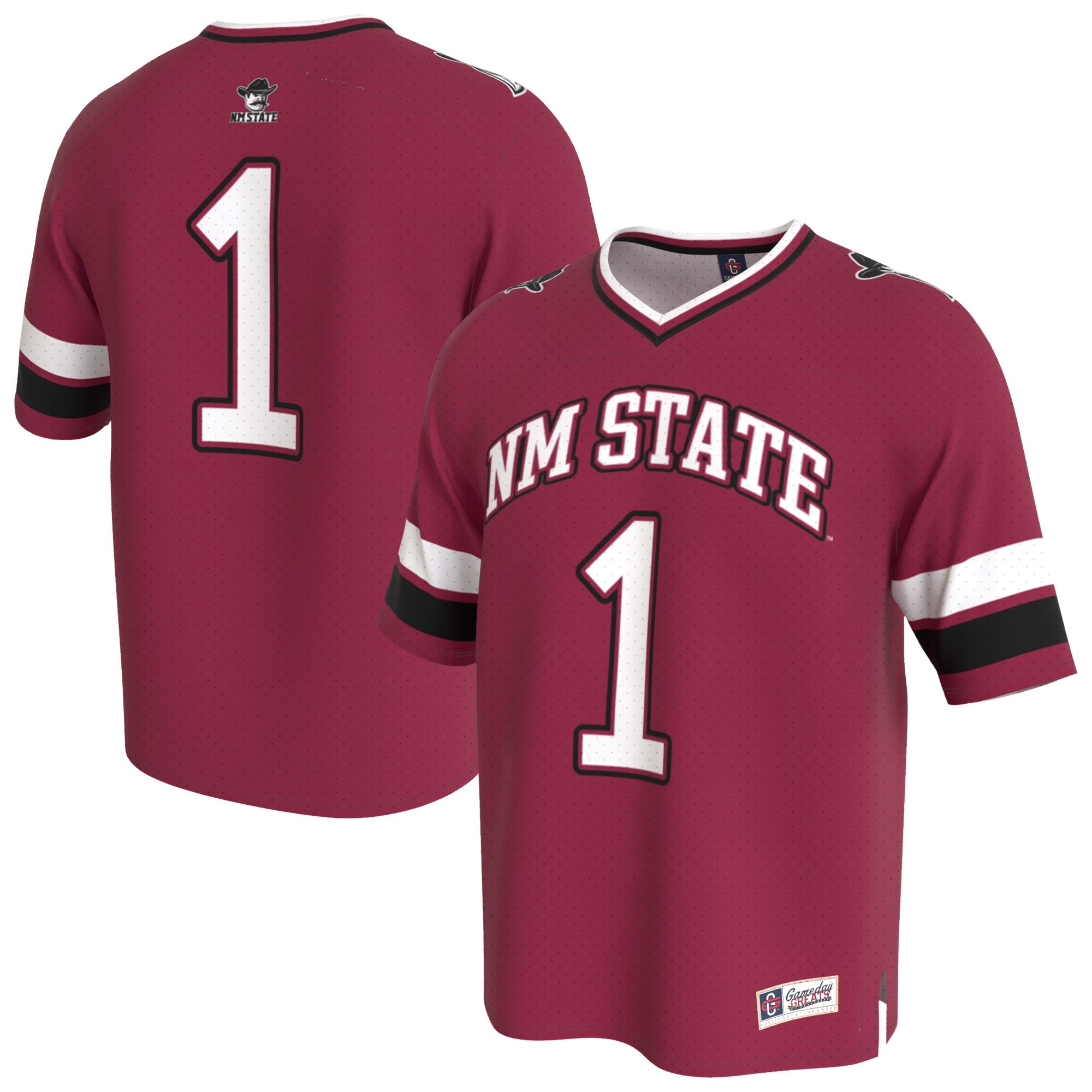 [LK] New Mexico State Aggies GameDay Greats Youth Lightweight Collegiate Football Fashion Jersey - Crimson