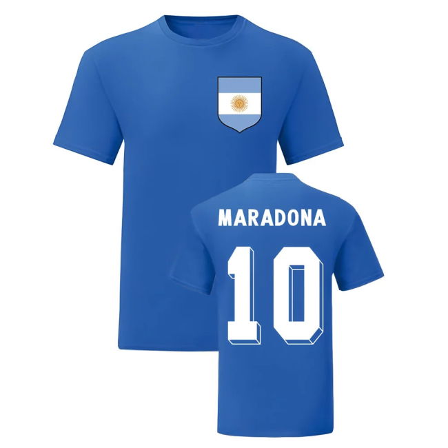Aero-Dynamic Diego Maradona Argentina National Hero Tee (Blue)