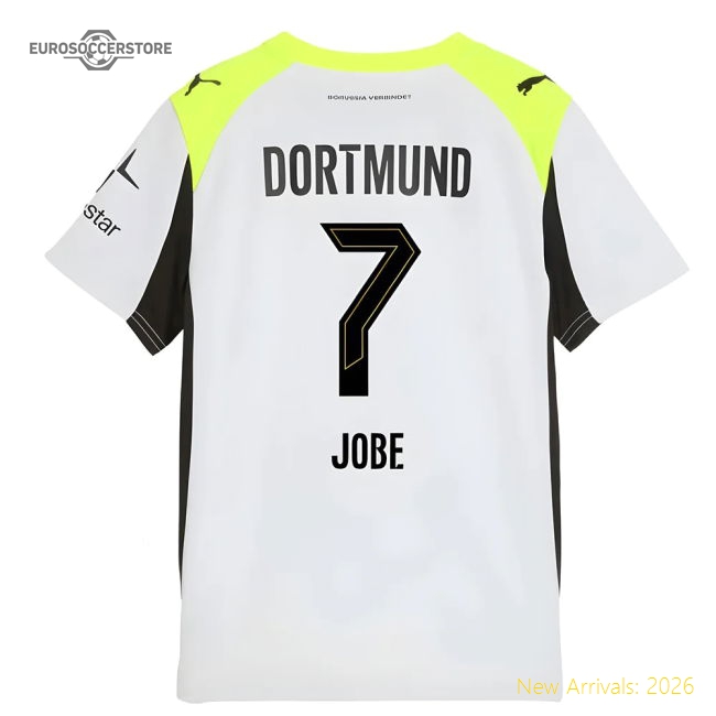 Top-Quality 2025-2026 Borussia Dortmund Away Shirt (Kids) (Jobe 7)