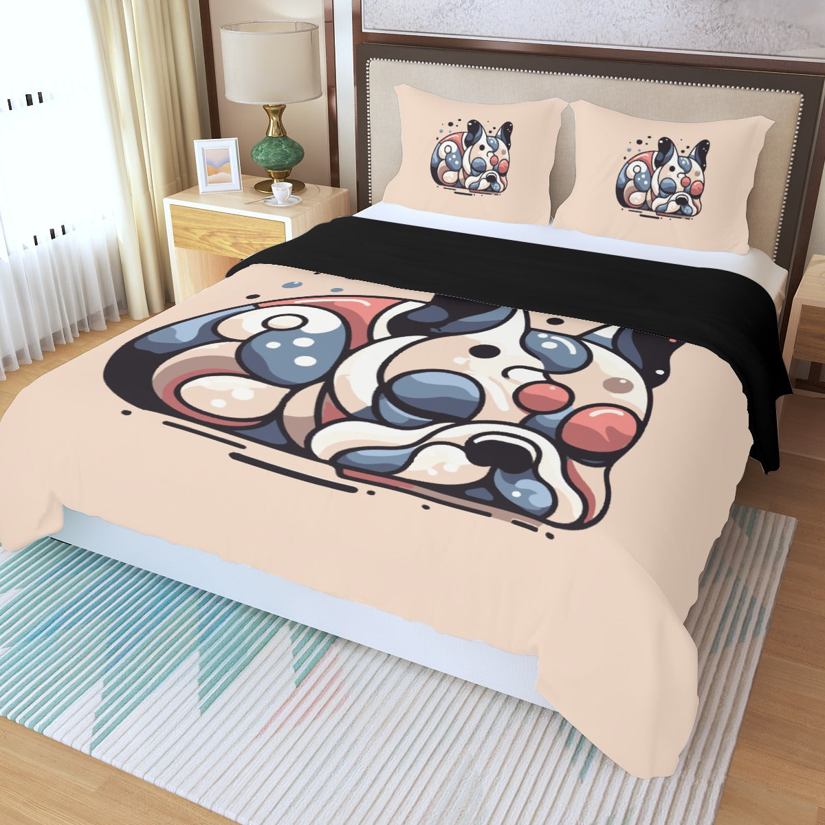 Breed-Designed French Bulldog专属 Claud- Bedding Set for Stocky Dogs