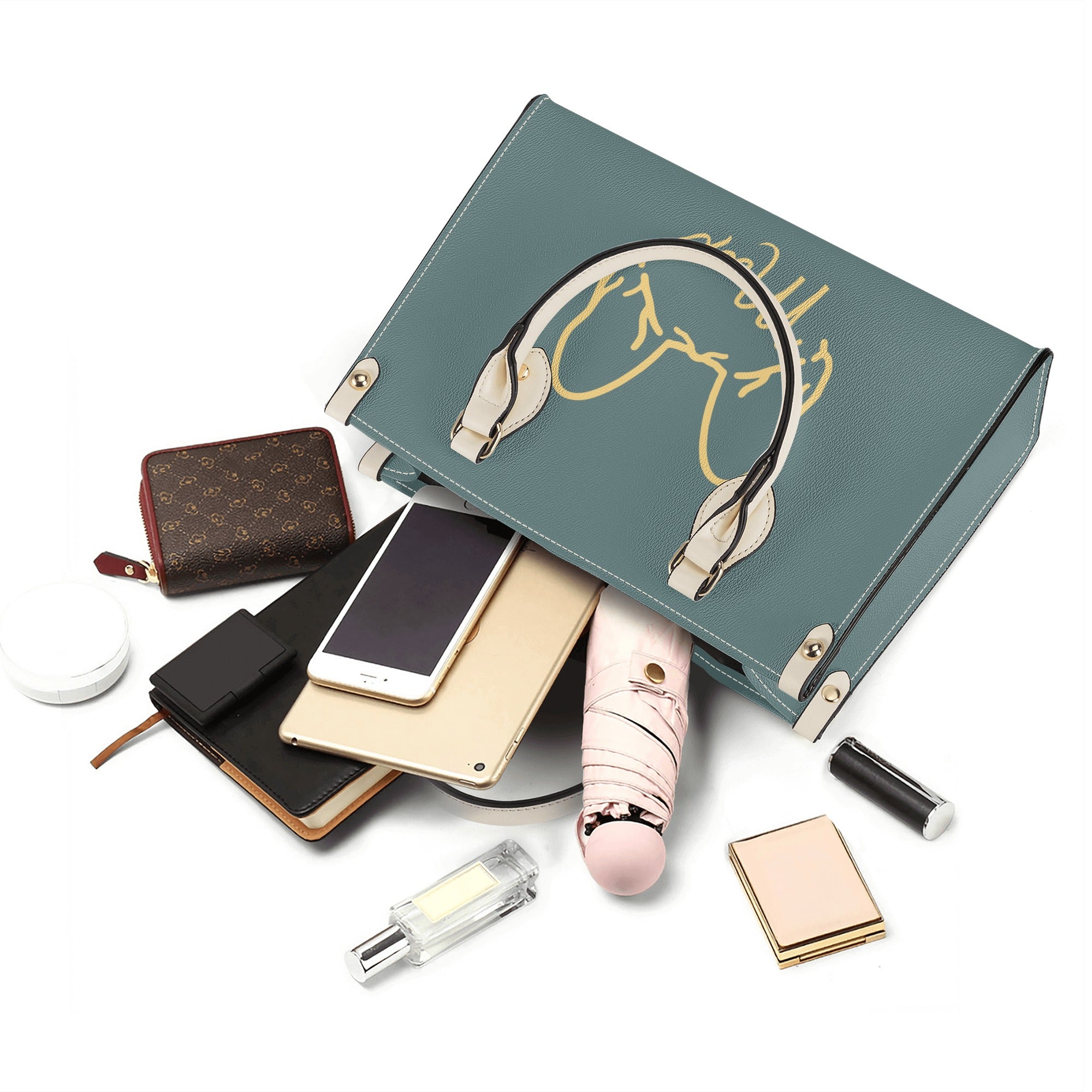 Custom Women Handbag With Frenchie Name Paw Protection | Breed-optimized