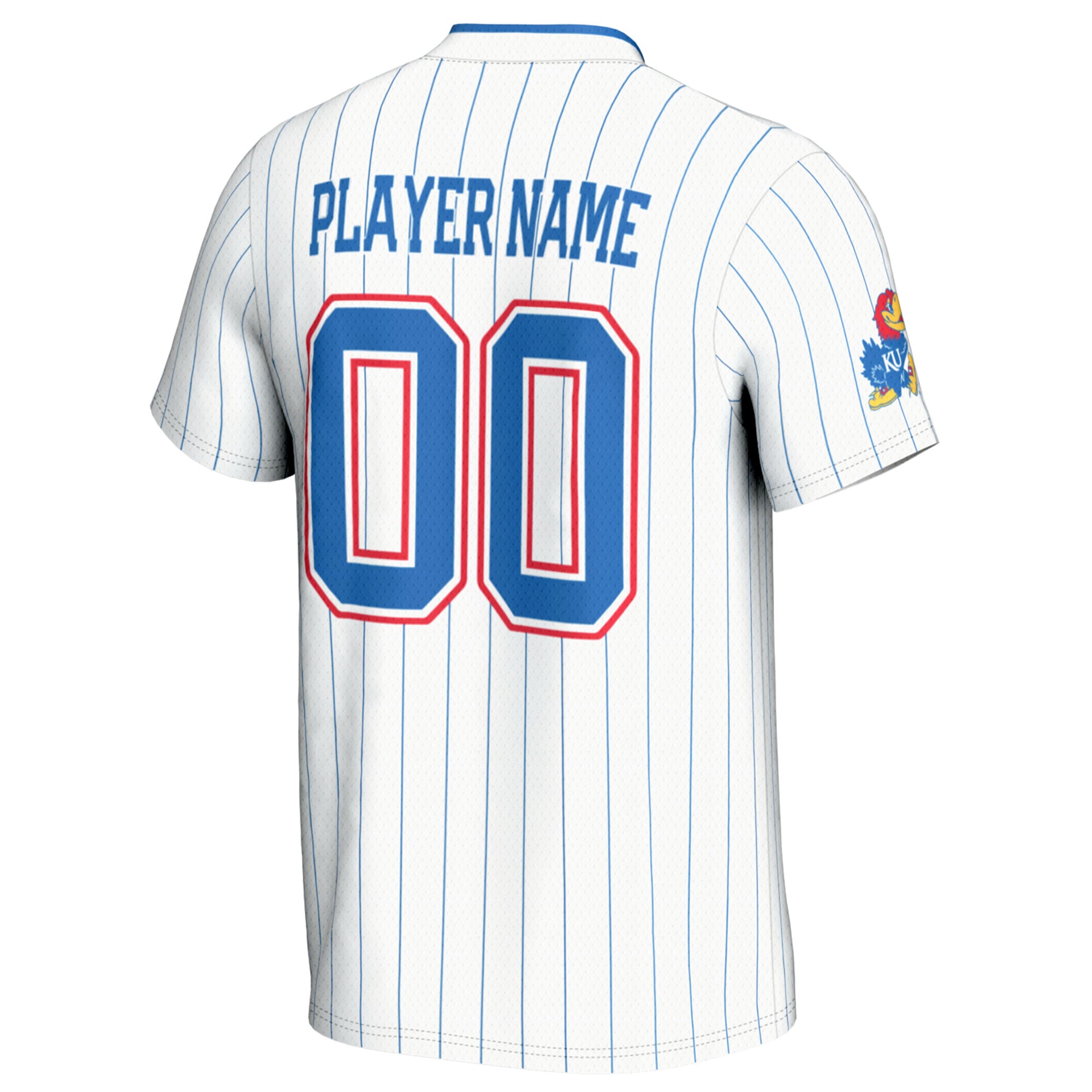 Kansas Jayhawks GameDay Greats Youth NIL Pick-A-Player Lightweight Softball Jersey - White