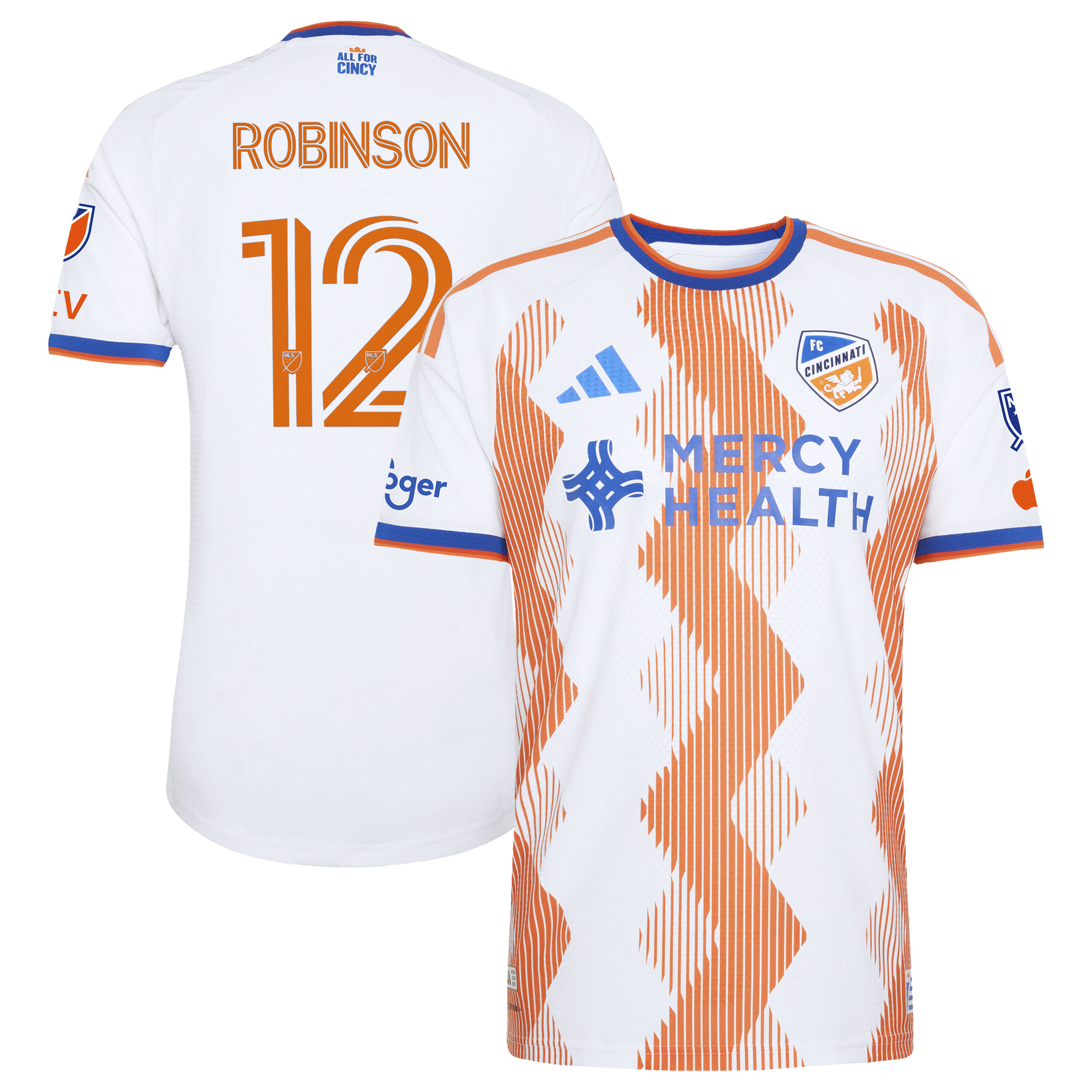 [SJH] Miles Robinson FC Cincinnati 2026 The Seven Hills Kit On-Field Authentic Patch Jersey - White