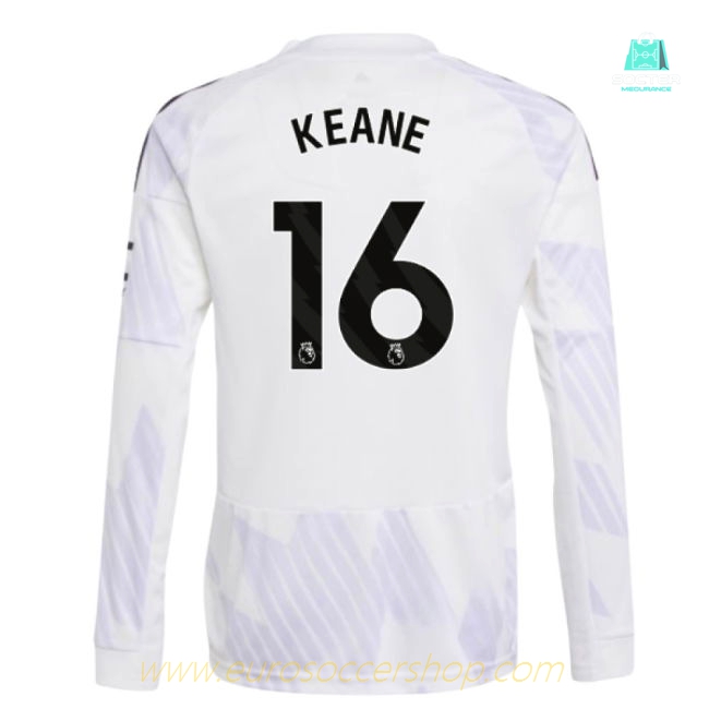 2025-2026 Man Utd Long Sleeve Away Shirt (Kids) (Keane 16)