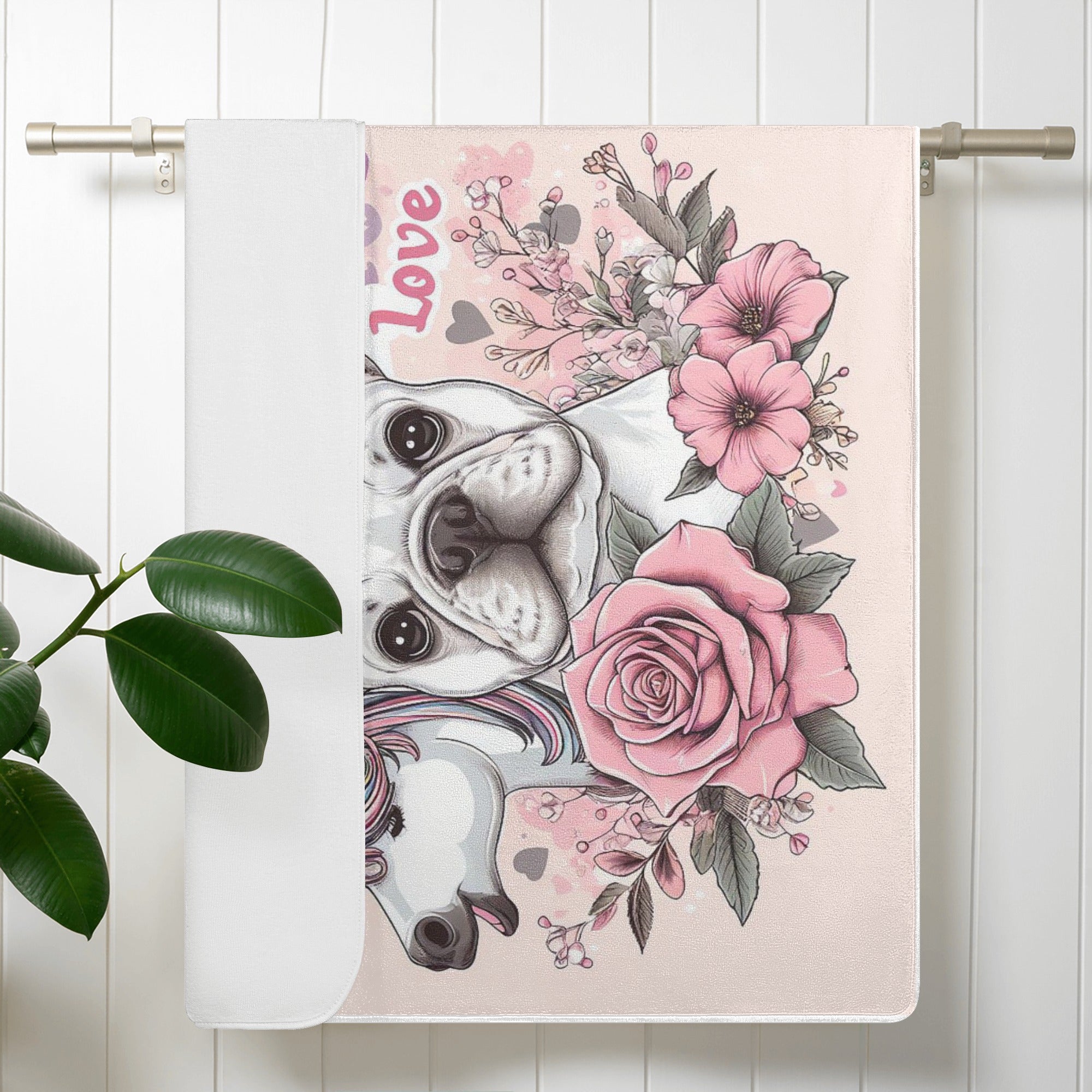 French Bulldog Riley Bath Towel Cute Frenchie Essential