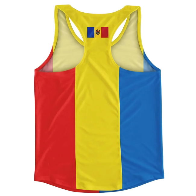 Moldova Flag Running Vest Official Premium Netherlands Worldcup