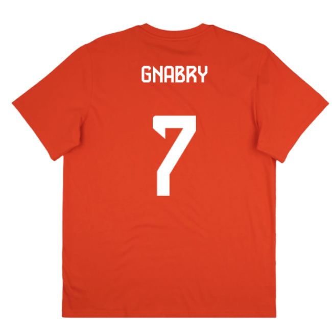 2025-2026 Bayern Munich Seasonal Graphic Tee (Red) (Gnabry 7)