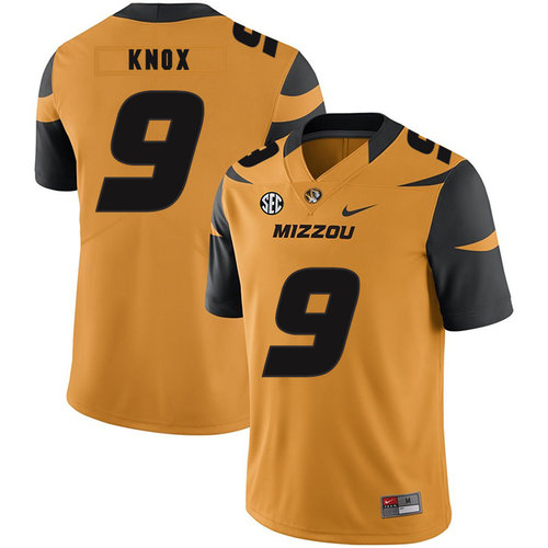 Men's None Gold 2024 replica Jalen Knox #9 college football Jersey