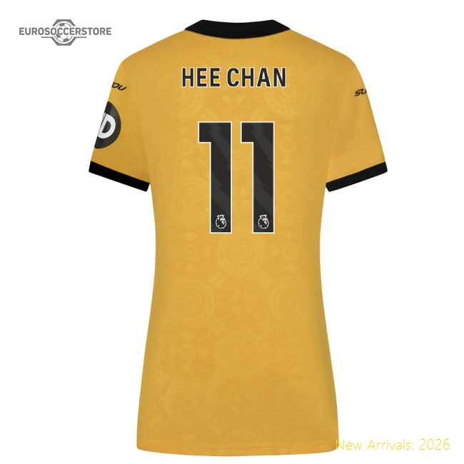 2025-2026 Wolves Home Fan Version Womens Jersey Soccer Fan Gear
