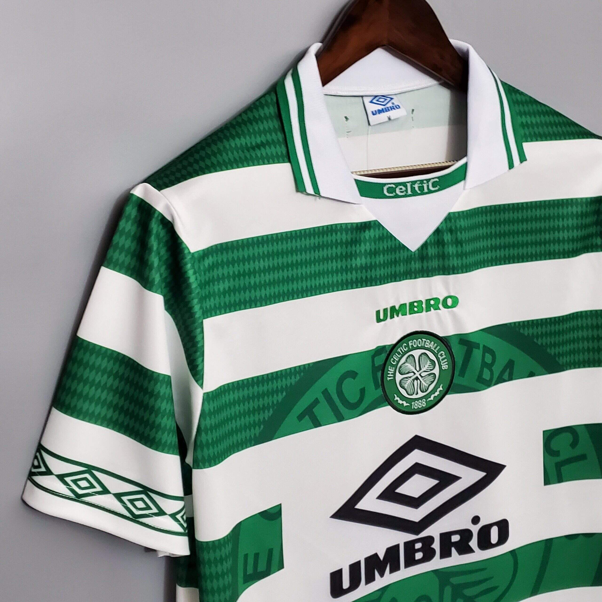 Cheap 1998-1999 Glasgow Celtic Home retro kit