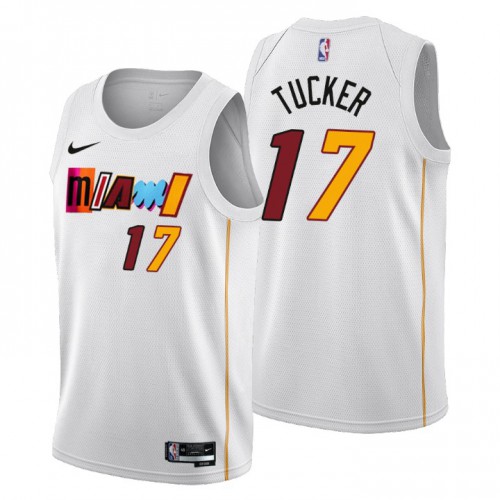 White MIA Miami Heat #17 Nike Professional Jersey Basketball Jersey