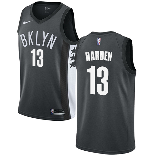 Nets Gray James Harden #13 Nike Jersey - Affordable NBA Fan Apparel