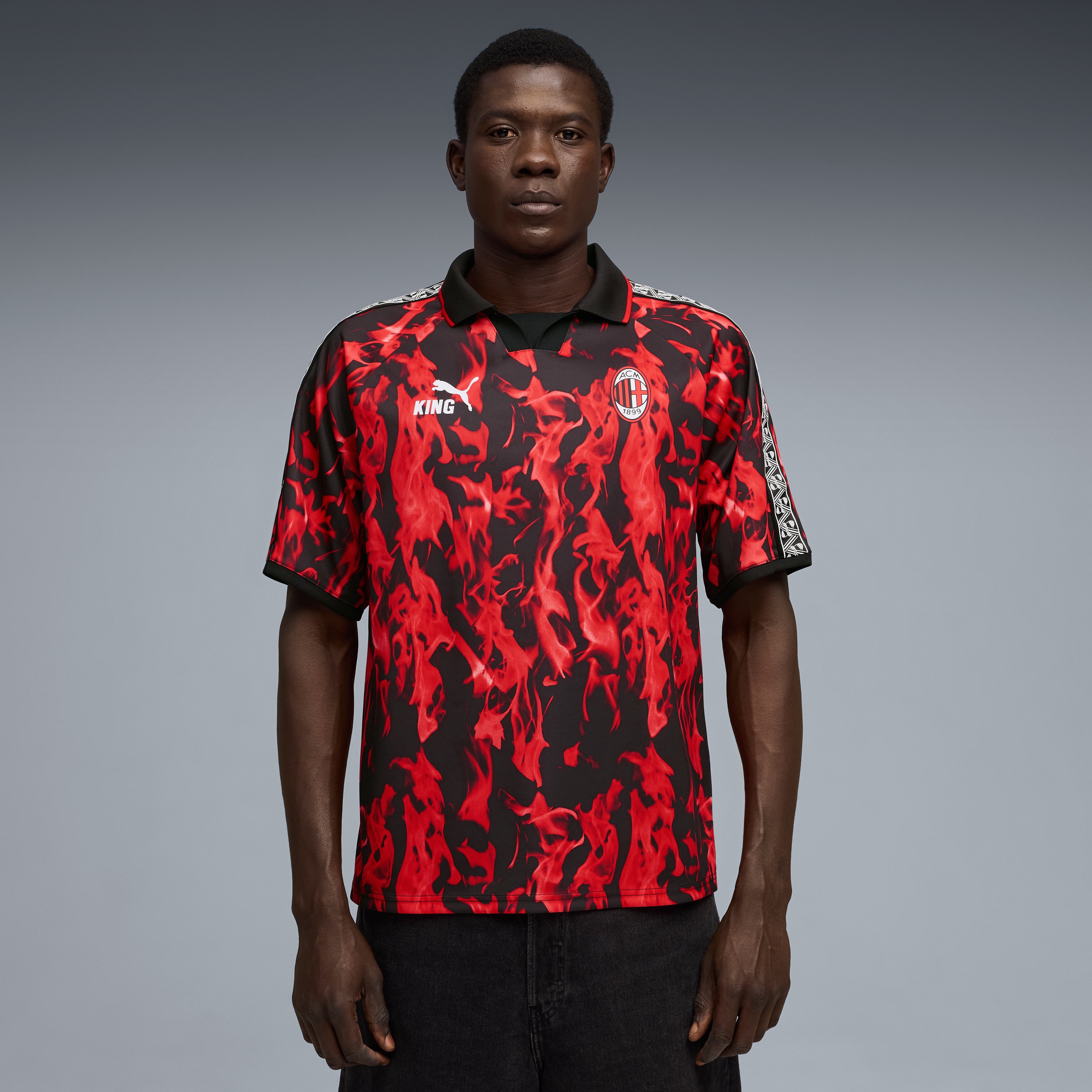 [SJH] AC Milan King Retro Jersey - Red