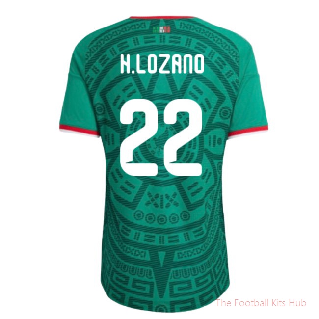 2026-2027 Mexico Authentic Home Shirt (H.Lozano 22)
