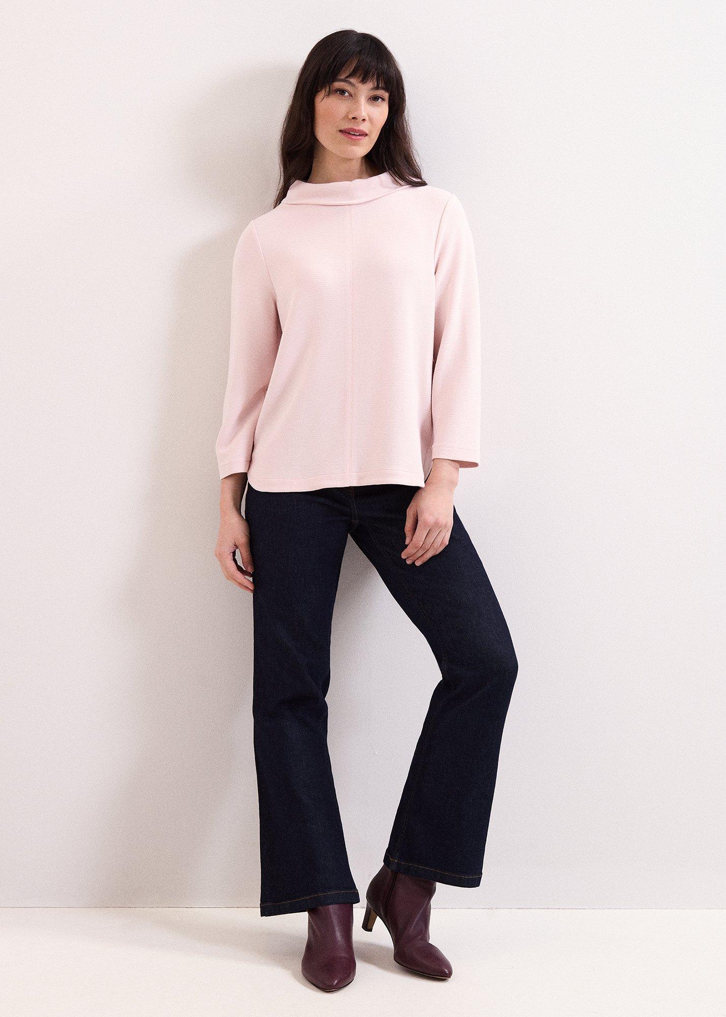 Solene Textured Long Sleeve Top