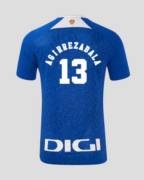 Athletic Bilbao 24-25 Season Away Jersey Featuring Agirrezabala, Number 13