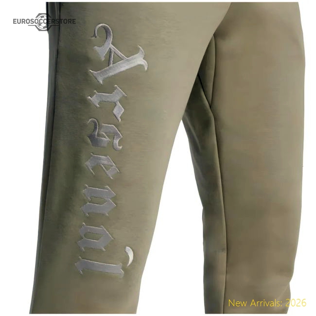 Arsenal 2024-2025 Seasonal Fleece Tracksuit Bottoms (Orbit Green)