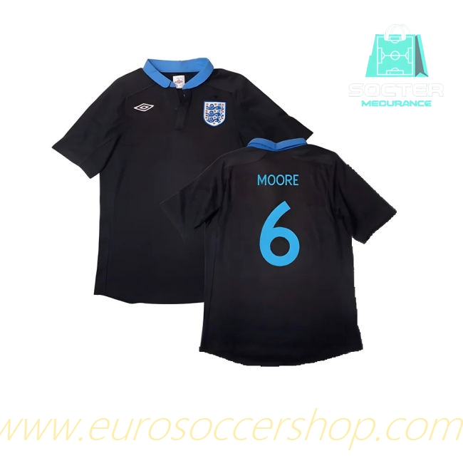 World Cup Three Lions Away Football Shirt (Moore 6)
