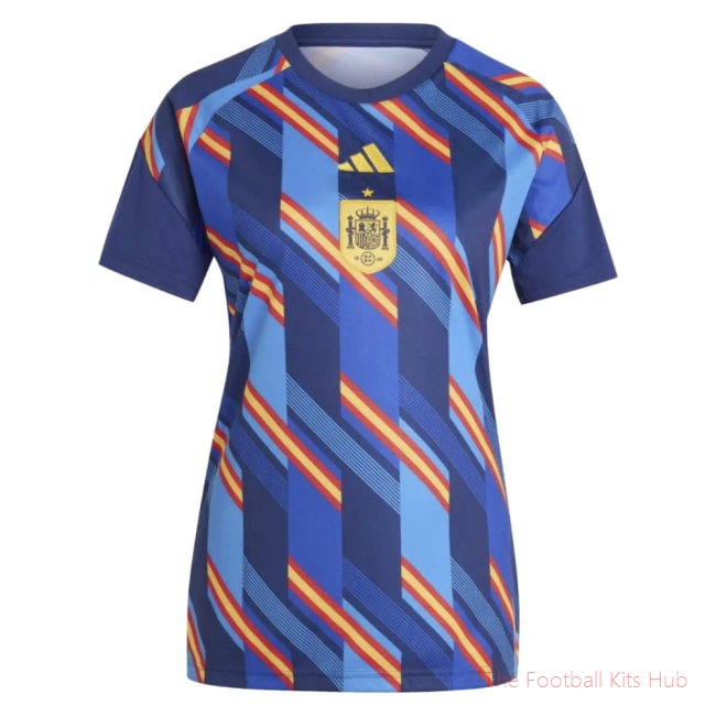 [SPK] 2026/27 Spain Home Pre-Match Shirt Dark Blue - Womens