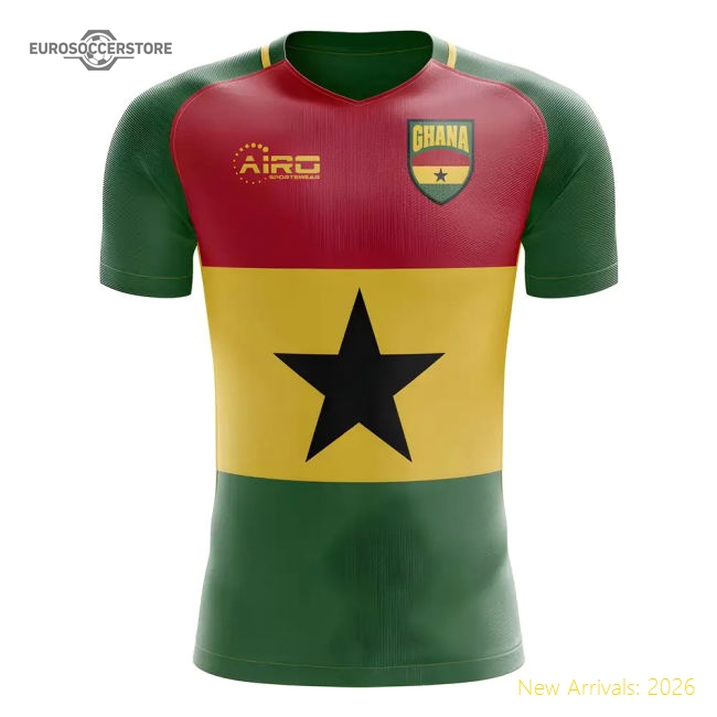 2025-2026 Ghana National Team Flag Concept Football Shirt - Womens