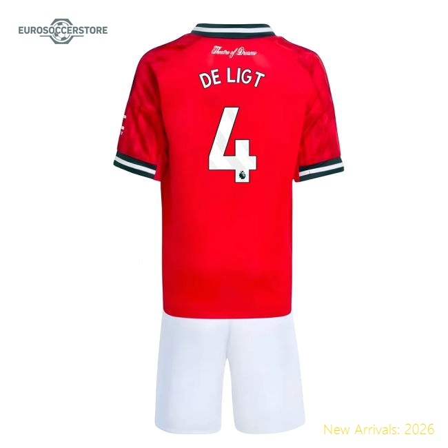 High-quality Man Utd Mini De Ligt Jersey 2025-2026 Flexible