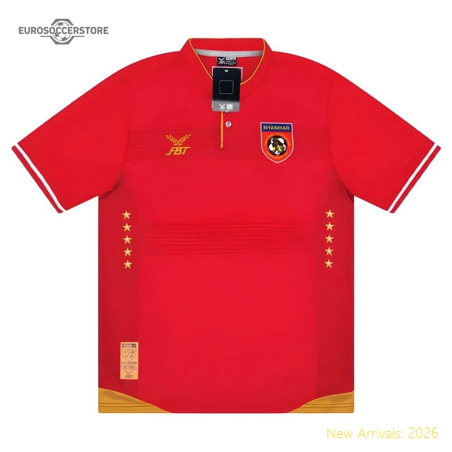 2017 Myanmar 20242025 Home Shirt  Durable Sleek Breathable