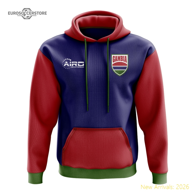 Outstanding Gambia Concept Country Football Hoody (navy)