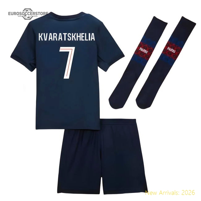 Supreme Psg Kvaratskhelia Home Jersey Breathable Quick-dry