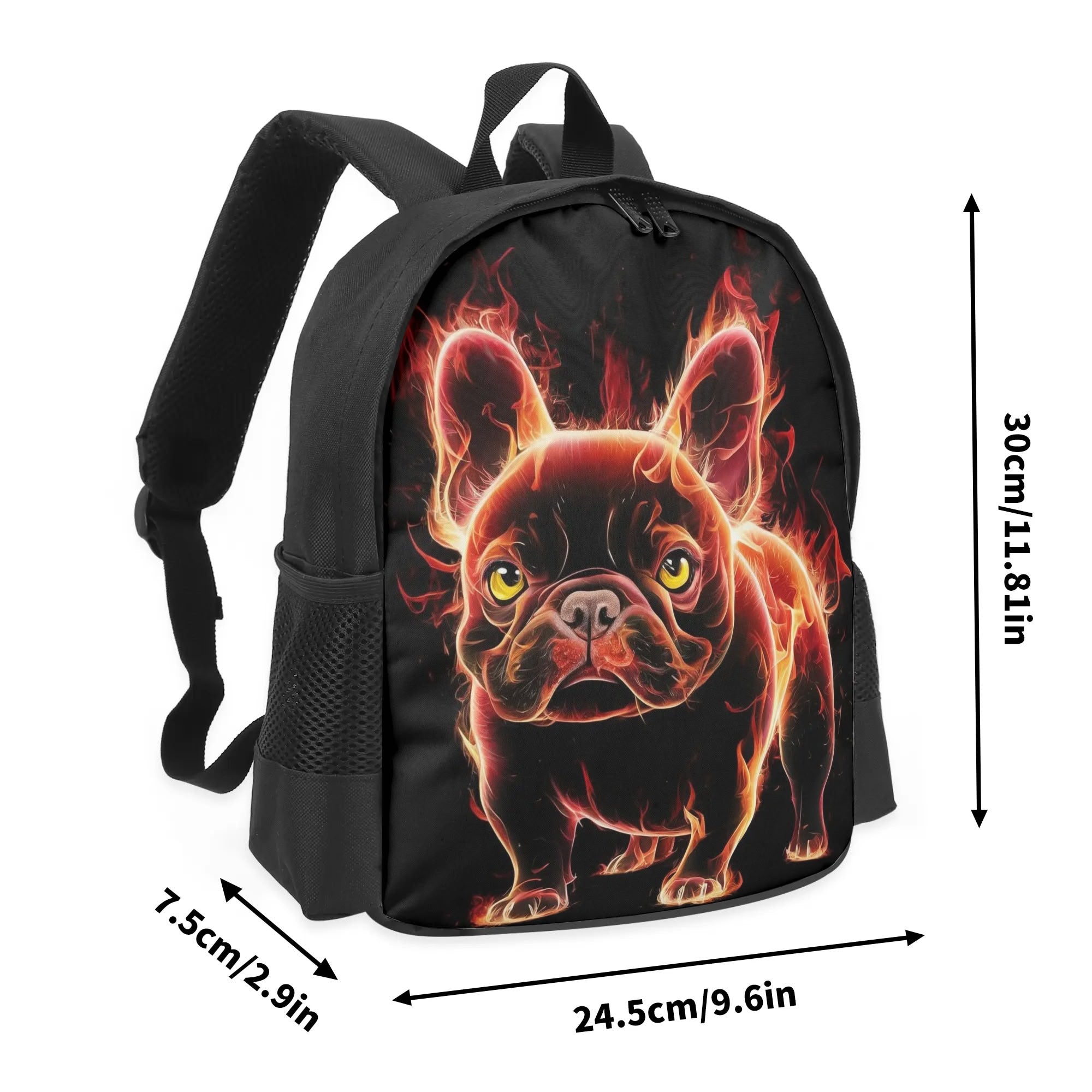 French Bulldog Molly Kids School Backpack Useful Frenchie Gear